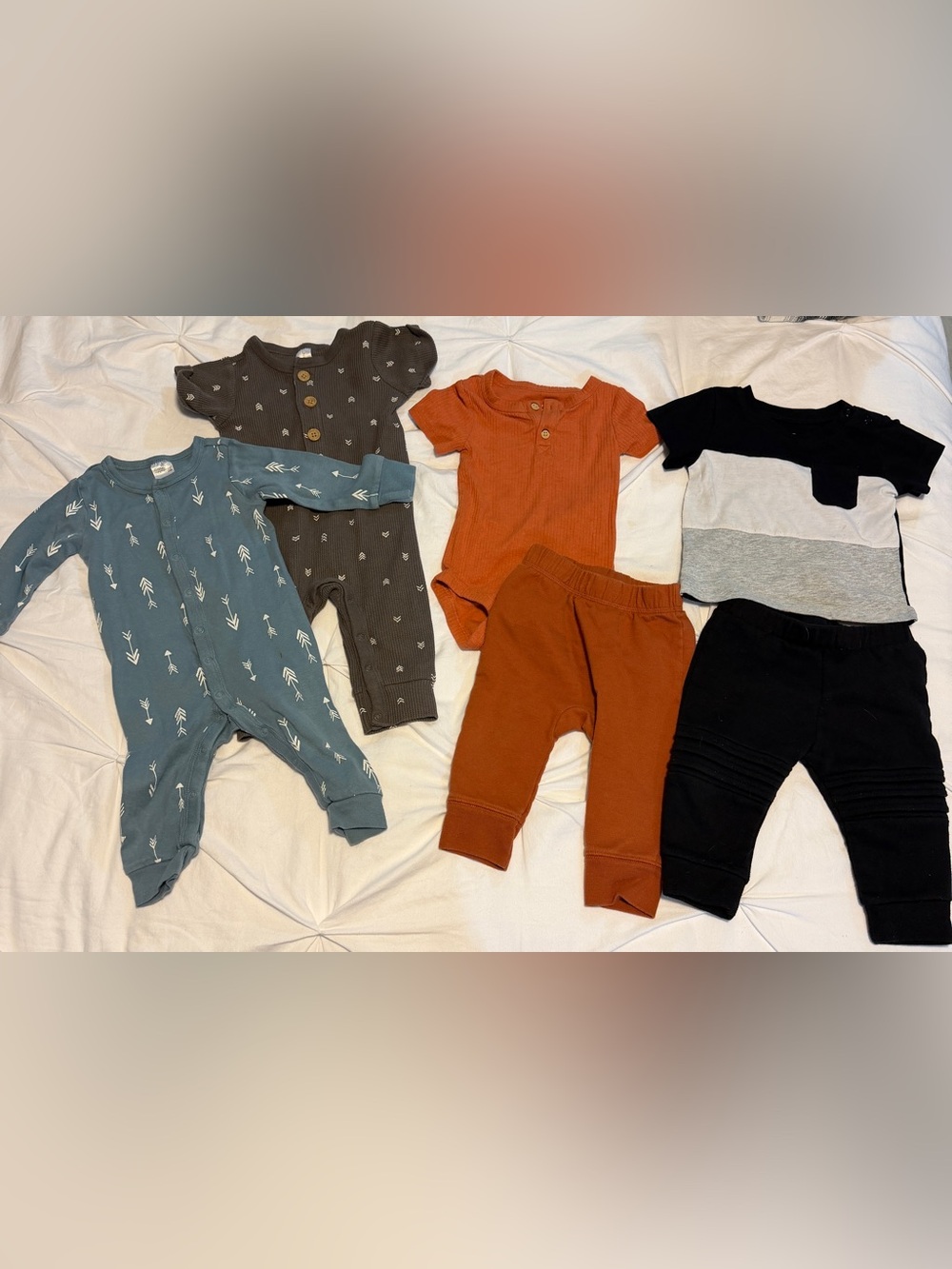 Bundle of baby boy outfits and onesies